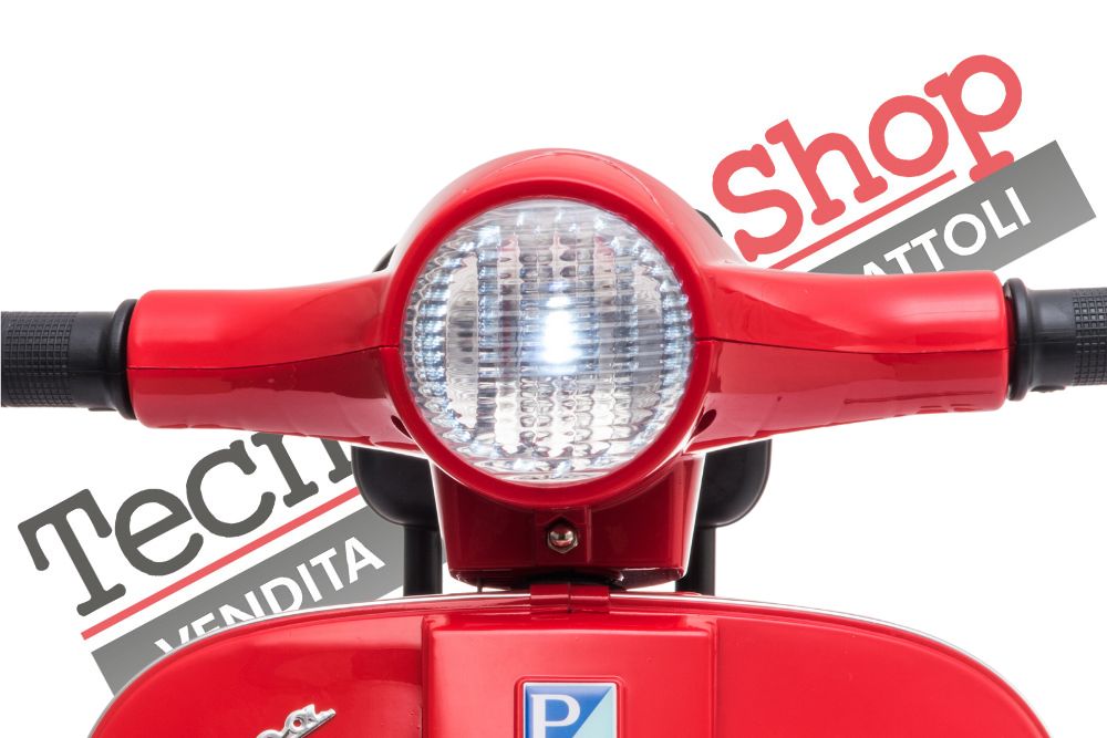 Moto Scooter Elettrico per Bambini Piaggio Mini Vespa PX Small  6V-Rosso