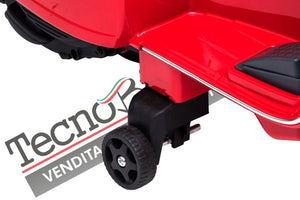 Moto Scooter Elettrico per Bambini Piaggio Mini Vespa PX Small  6V-Rosso