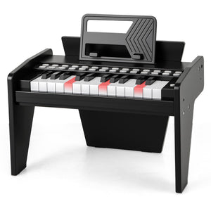 Mini tastiera digitale giocattolo con velocit¨¤ e volume regolabili, Mini tastiera pianoforte per bambini a 25 tasti Nero-Tastiere elettriche