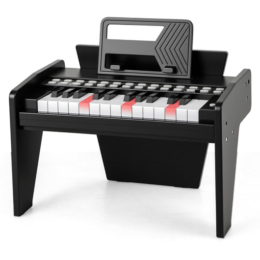 Mini tastiera digitale giocattolo con velocit¨¤ e volume regolabili, Mini tastiera pianoforte per bambini a 25 tasti Nero-Tastiere elettriche