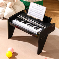 Mini tastiera digitale giocattolo con velocit¨¤ e volume regolabili, Mini tastiera pianoforte per bambini a 25 tasti Nero-Tastiere elettriche