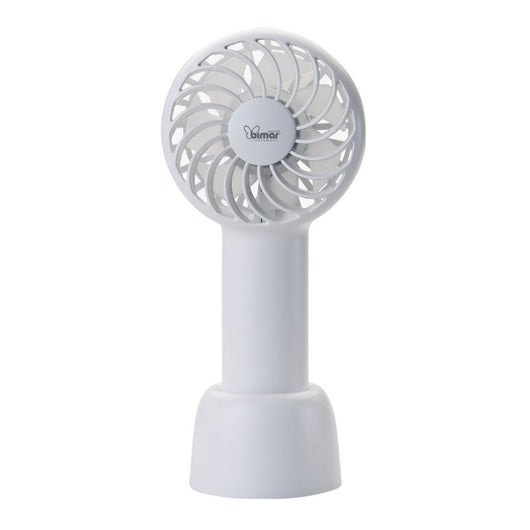 Bimar Ventilatore Portatile VA50, Mini ventilatore usb, Mini ventilatore portatile, Regolazione Intensità e Modalità dell’Aria, Da Tavolo, Con Supporto di Appoggio, 3 Velocità