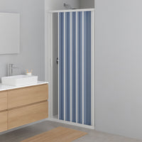 Porta doccia a soffietto in pvc con guide estensibili ed aperture reversibili *** misure 92-116 cm, confezione 1