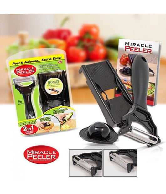 Miracle Peeler Taglia Affetta Verdure Julienne E Frutta Grattugia Sbucciatore         