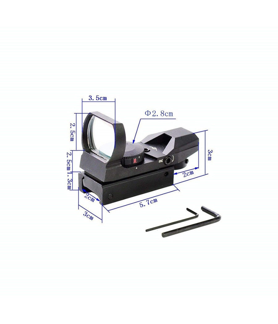 Mirino Olografico Di Precisione Per Fucile Ottica Con Reticolo Rosso E Verde         
