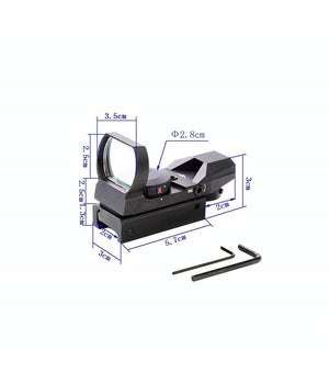 Mirino Olografico Di Precisione Per Fucile Ottica Con Reticolo Rosso E Verde         