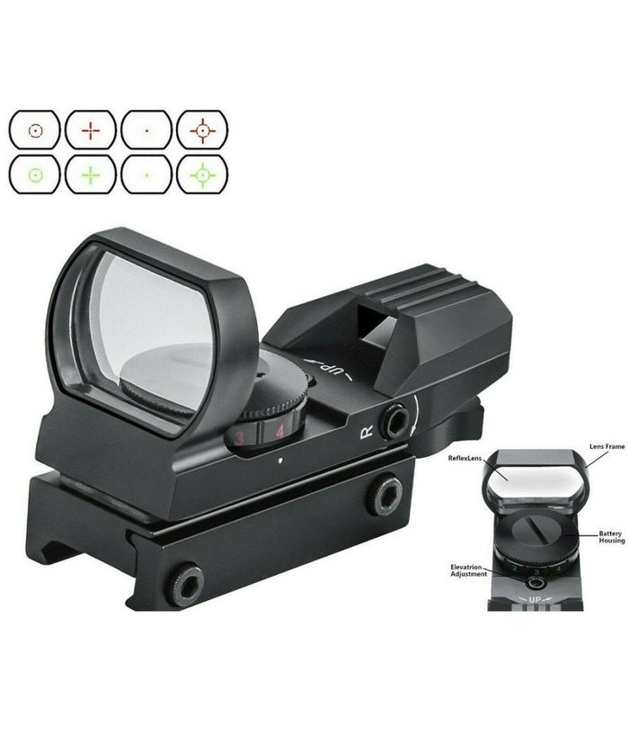 Mirino Olografico Di Precisione Per Fucile Ottica Con Reticolo Rosso E Verde         