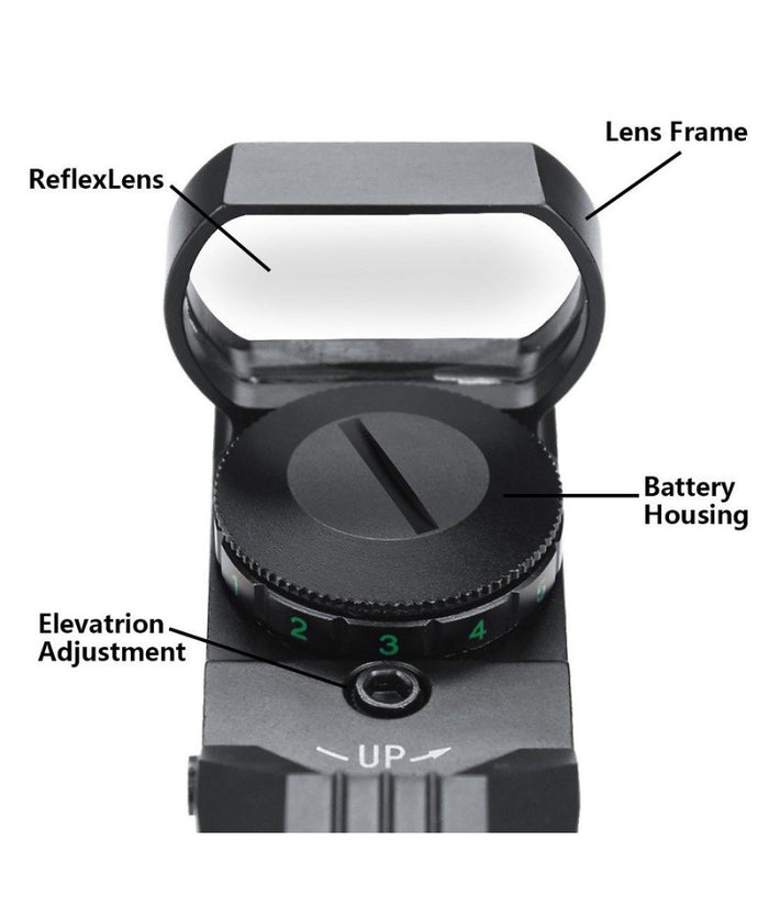 Mirino Olografico Di Precisione Per Fucile Ottica Con Reticolo Rosso E Verde         
