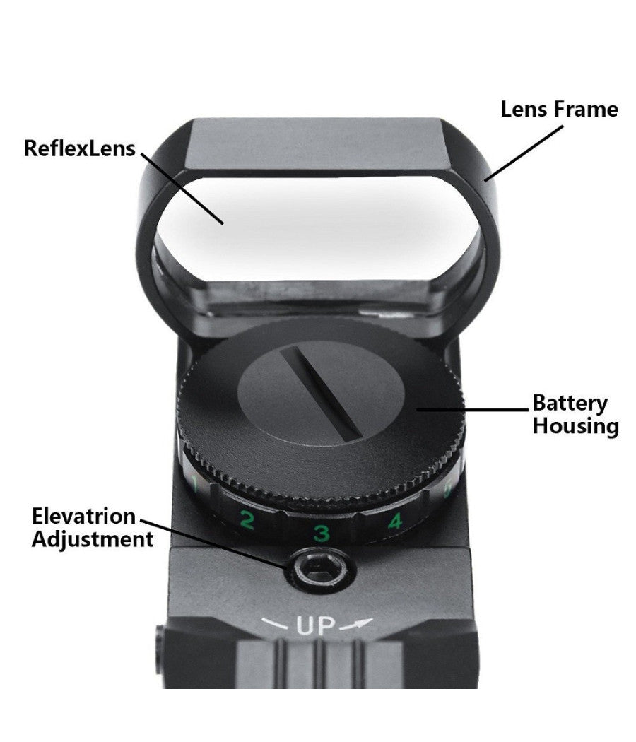 Mirino Olografico Di Precisione Per Fucile Ottica Con Reticolo Rosso E Verde         
