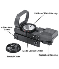 Mirino Olografico Di Precisione Per Fucile Ottica Con Reticolo Rosso E Verde         