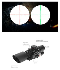 Mirino Ottico Di Precisione Per Fucile Carabina Con Reticolo Illuminato 3-10x40         