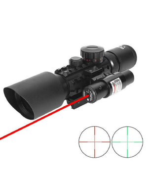 Mirino Ottico Di Precisione Per Fucile Carabina Con Reticolo Illuminato 3-10x40         