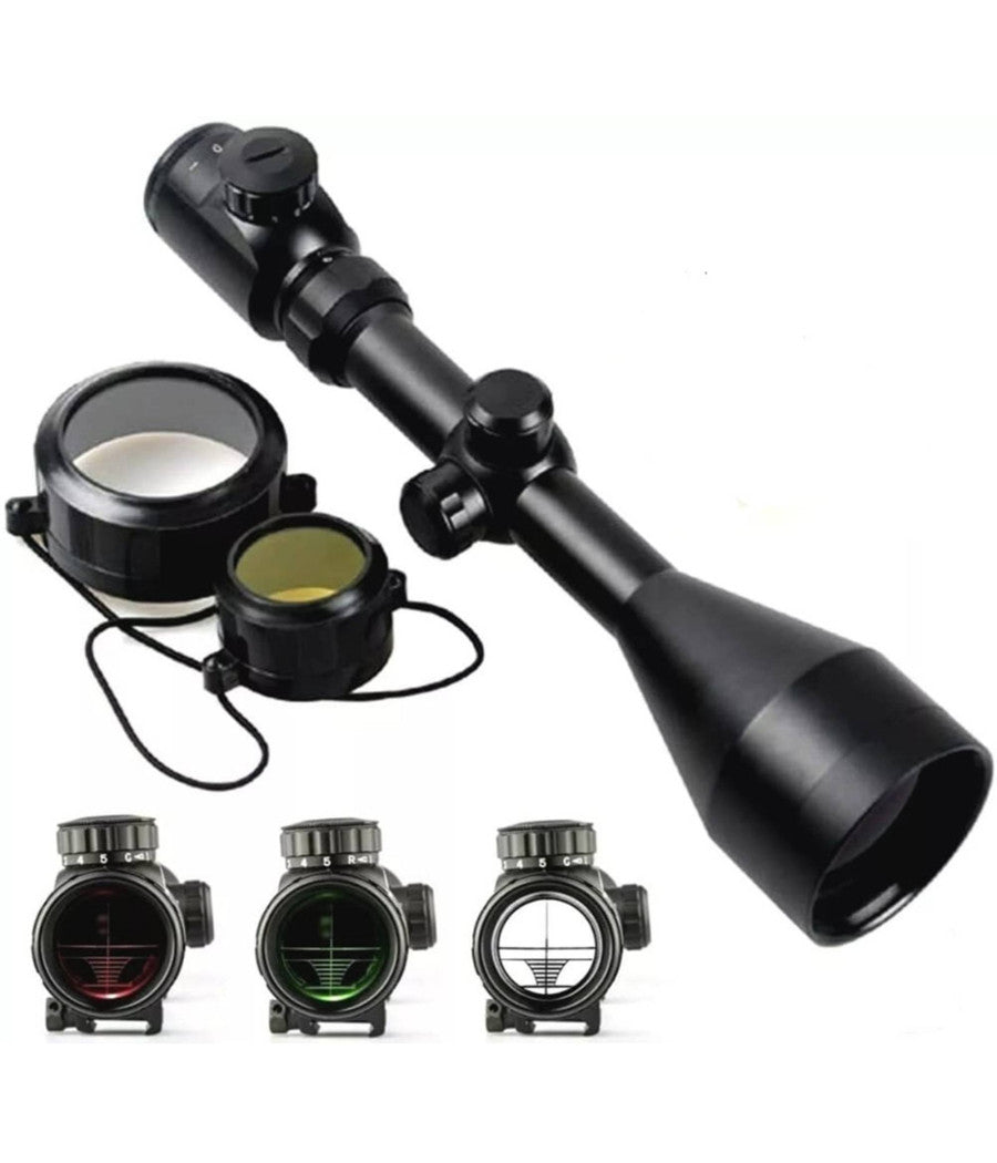 Mirino Ottico Di Precisione Per Fucile Carabina Con Reticolo Illuminato 3-9x50eg         