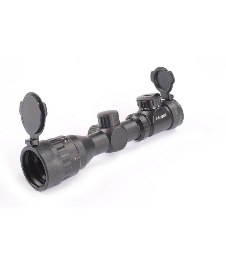 Mirino Ottico Di Precisione Per Fucile Carabina Reticolo Illuminato 2-6x32aoeg         