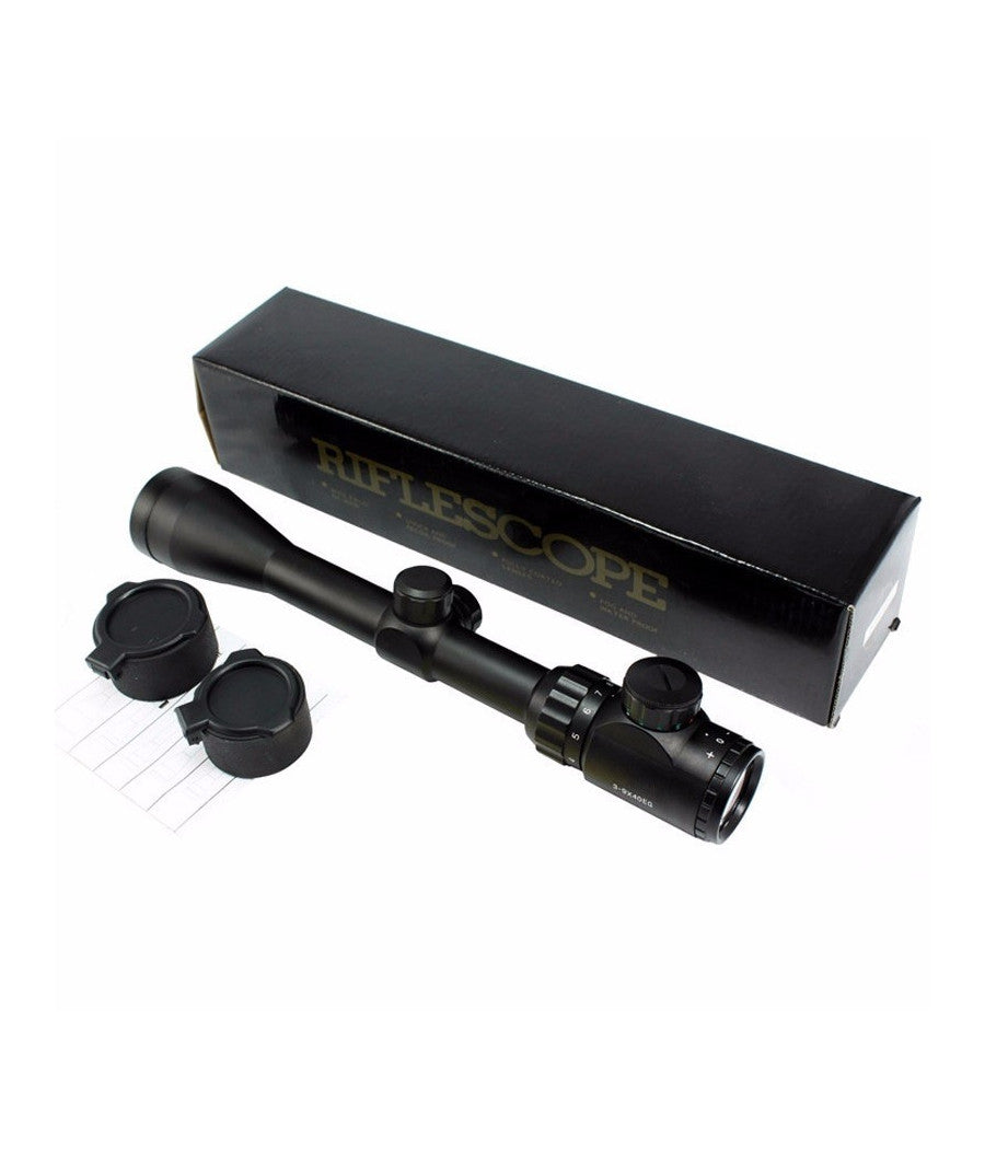 Mirino Ottico Di Precisione Per Fucile Per Carabina Reticolo Illuminato 3-9x40eg         