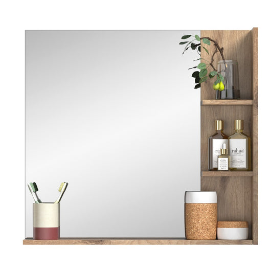 Specchio con mensola – Rovere chiaro – SELMA