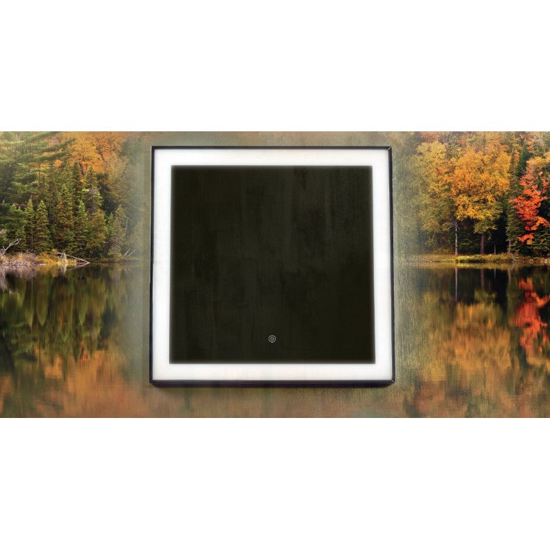 Specchio quadrato 60x60 cm con luce LED e sensore touch