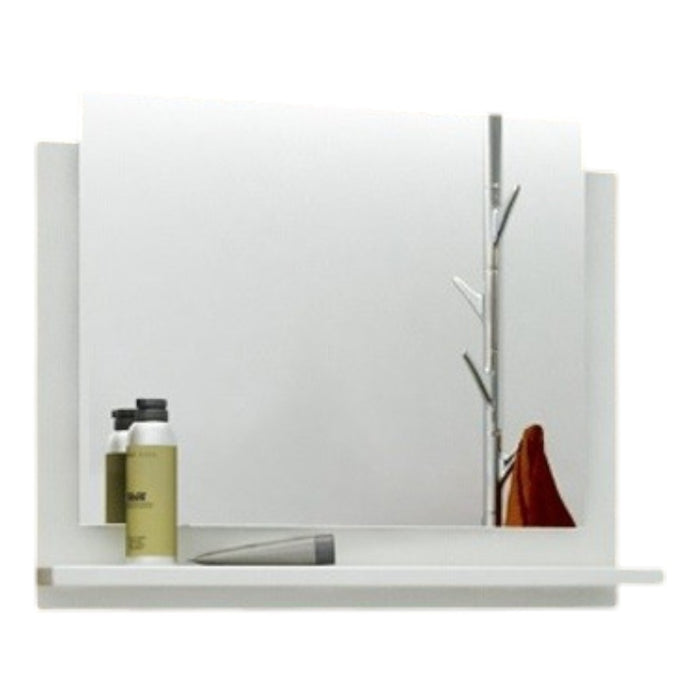 Specchio da bagno per la collezione OWL/RAVEN/BIRD, colore bianco