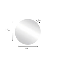 Specchio design retroilluminato, 74x74 cm, collezione BURA