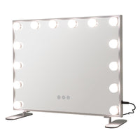 Specchio per il trucco Hollywood con 14 lampadine LED illuminazione touch luminosità regolabile bianco freddo/caldo/neutro 20_0006304