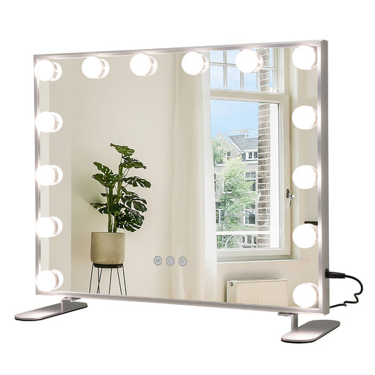 Specchio per il trucco Hollywood con 14 lampadine LED illuminazione touch luminosità regolabile bianco freddo/caldo/neutro 20_0006304