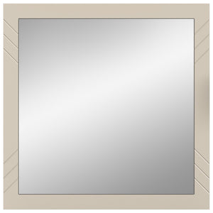Specchio LUNA - Beige opaco - Quadrato 80x80 cm - Da appendere