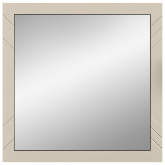 Specchio LUNA - Beige opaco - Quadrato 80x80 cm - Da appendere