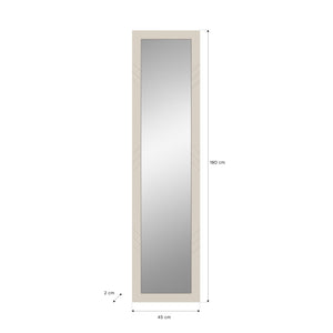 Specchio LUNA – Beige opaco – Rettangolare 45x180 cm