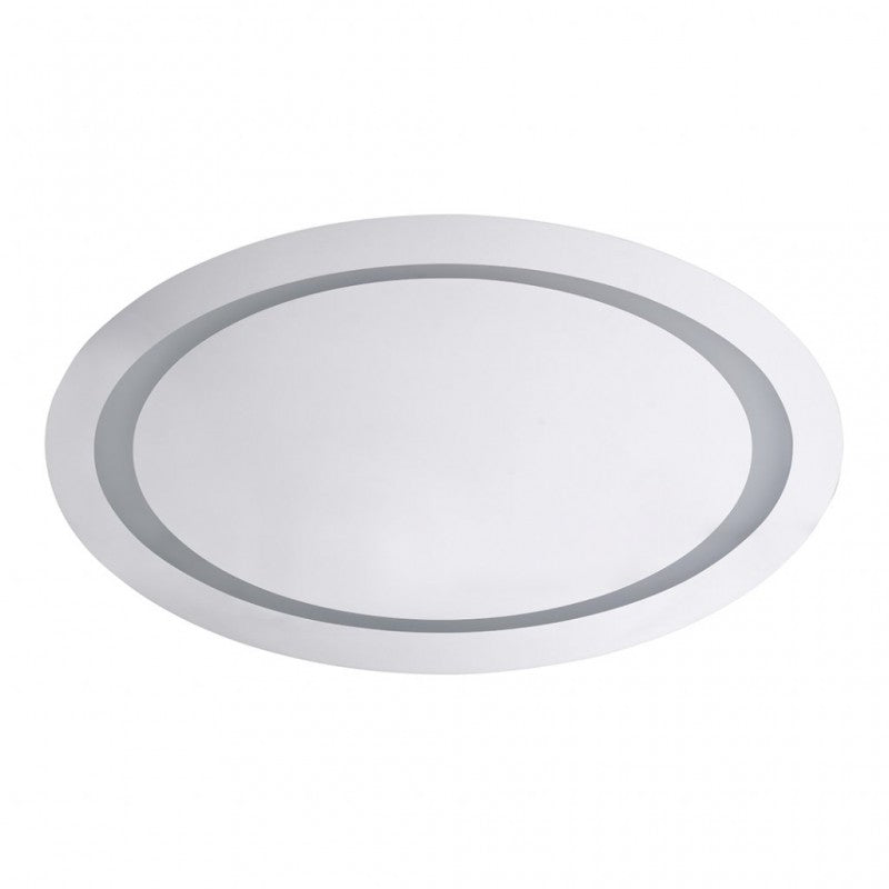 Specchio ovale 80x50 cm con luce LED e sensore di movimento