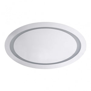 Specchio ovale 80x50 cm con luce LED e sensore di movimento