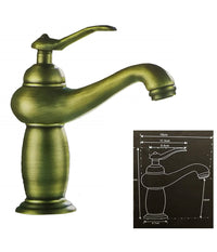 Miscelatore Bidet 52393 Ottone Lavello Lavabo Lavandino Monocomando Rubinetteria         