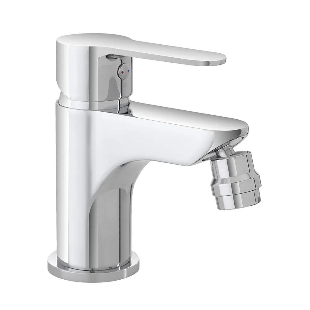 Miscelatore bidet cromato completo di piletta click clack Zoe