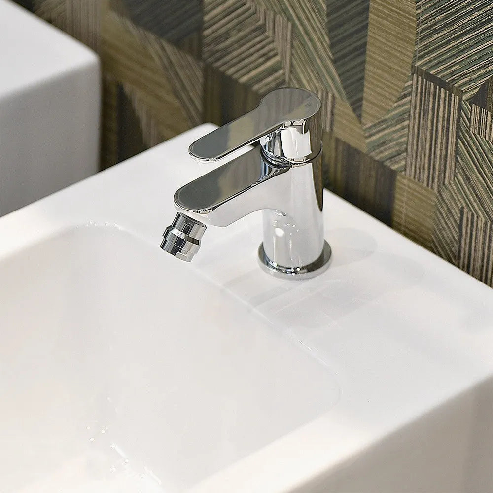 Miscelatore bidet cromato completo di piletta click clack Zoe