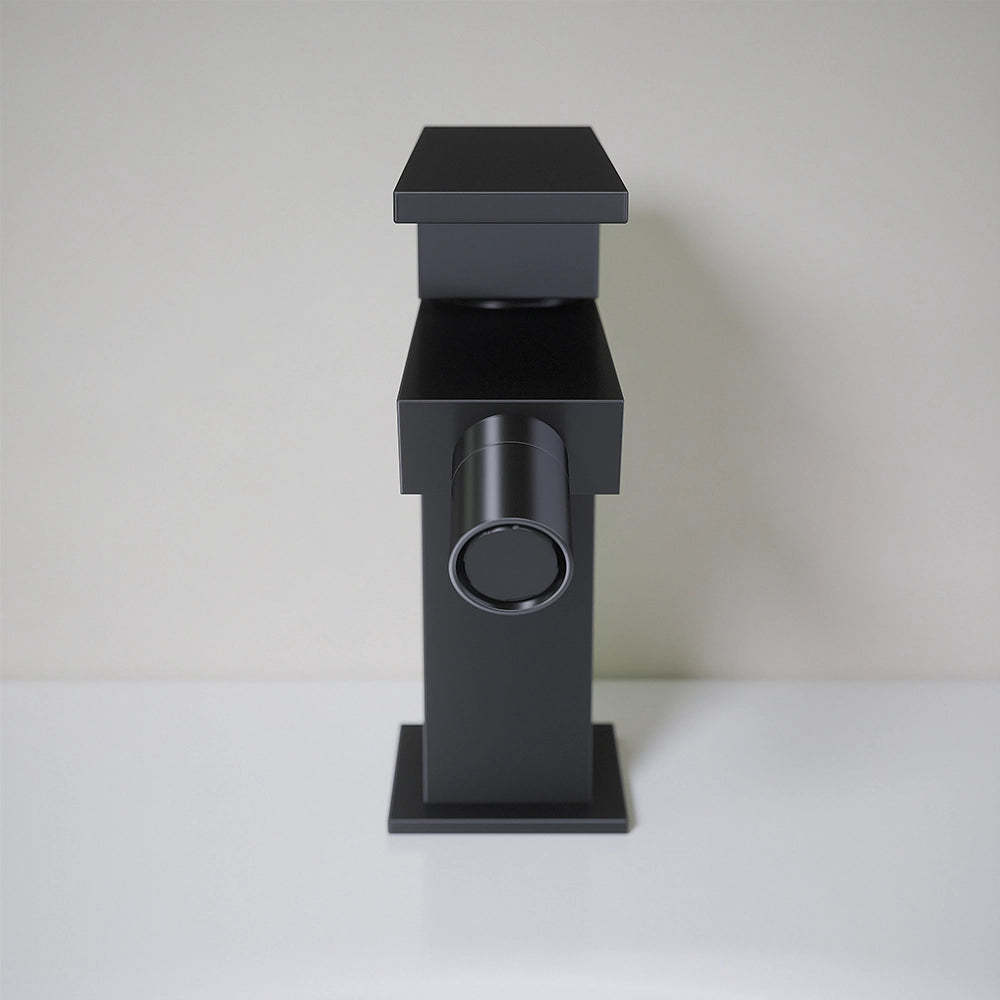 Set miscelatore lavabo, bidet ed incasso doccia monocomando in ottone nero opaco | Hedy