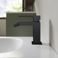 Set miscelatore lavabo ad incasso e bidet senza scarico nero opaco | Hedy