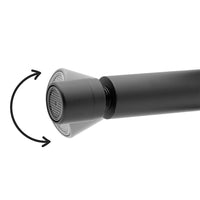 Miscelatore bidet nero opaco con leva zigrinata in acciaio inox Gemini