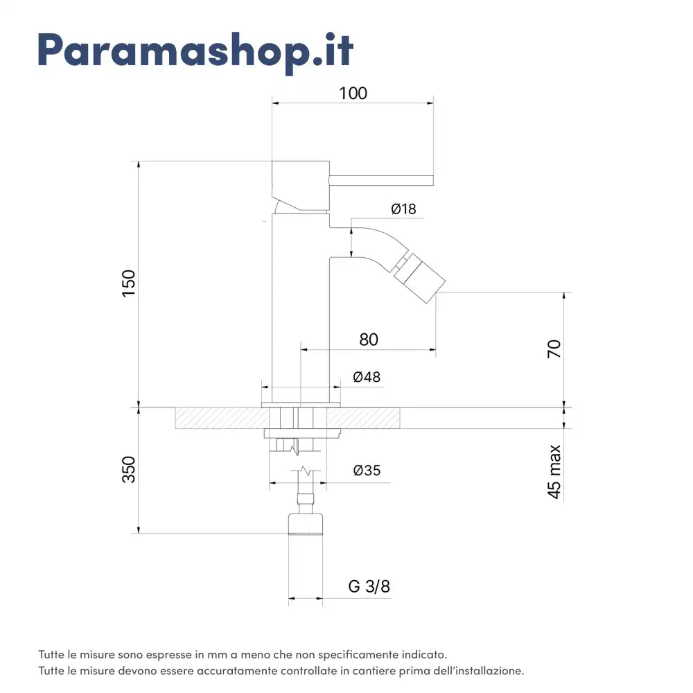 Set miscelatore lavabo ad incasso e bidet ed incasso doccia monocomando in ottone cromato | Katharine