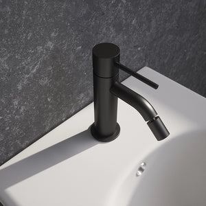 Set miscelatore lavabo ad incasso e bidet ed incasso doccia monocomando in ottone nero opaco | Katharine