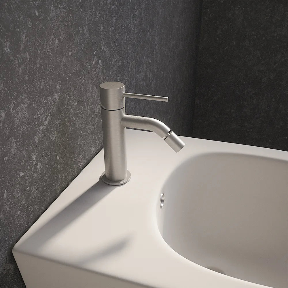 Miscelatore bidet senza scarico nickel spazzolato | Katharine