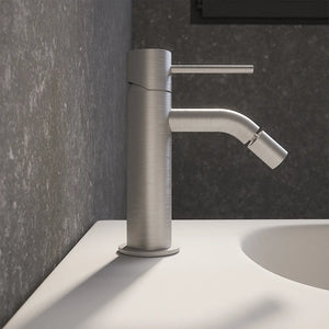 Miscelatore bidet senza scarico nickel spazzolato | Katharine