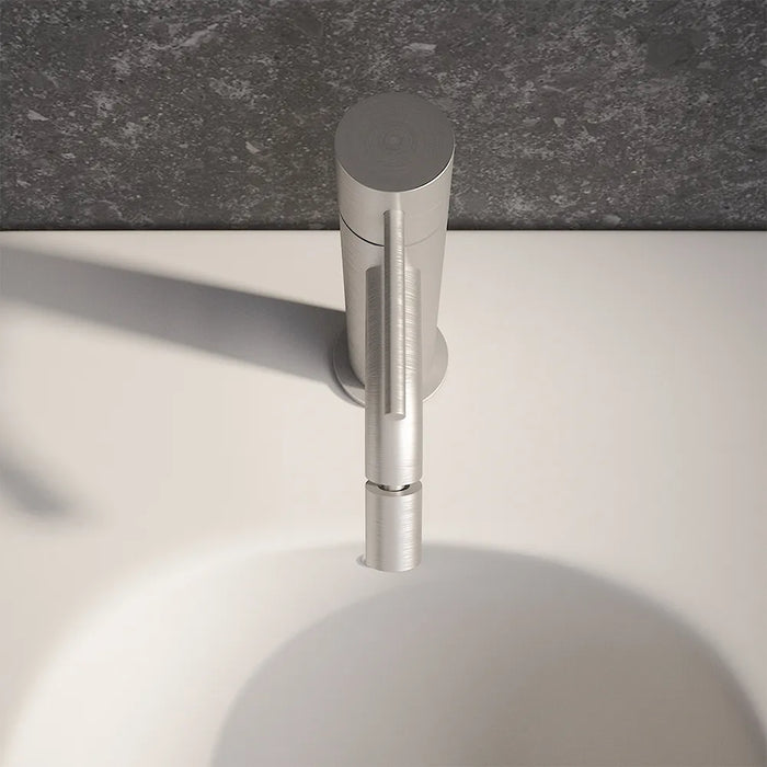 Miscelatore bidet senza scarico nickel spazzolato | Katharine