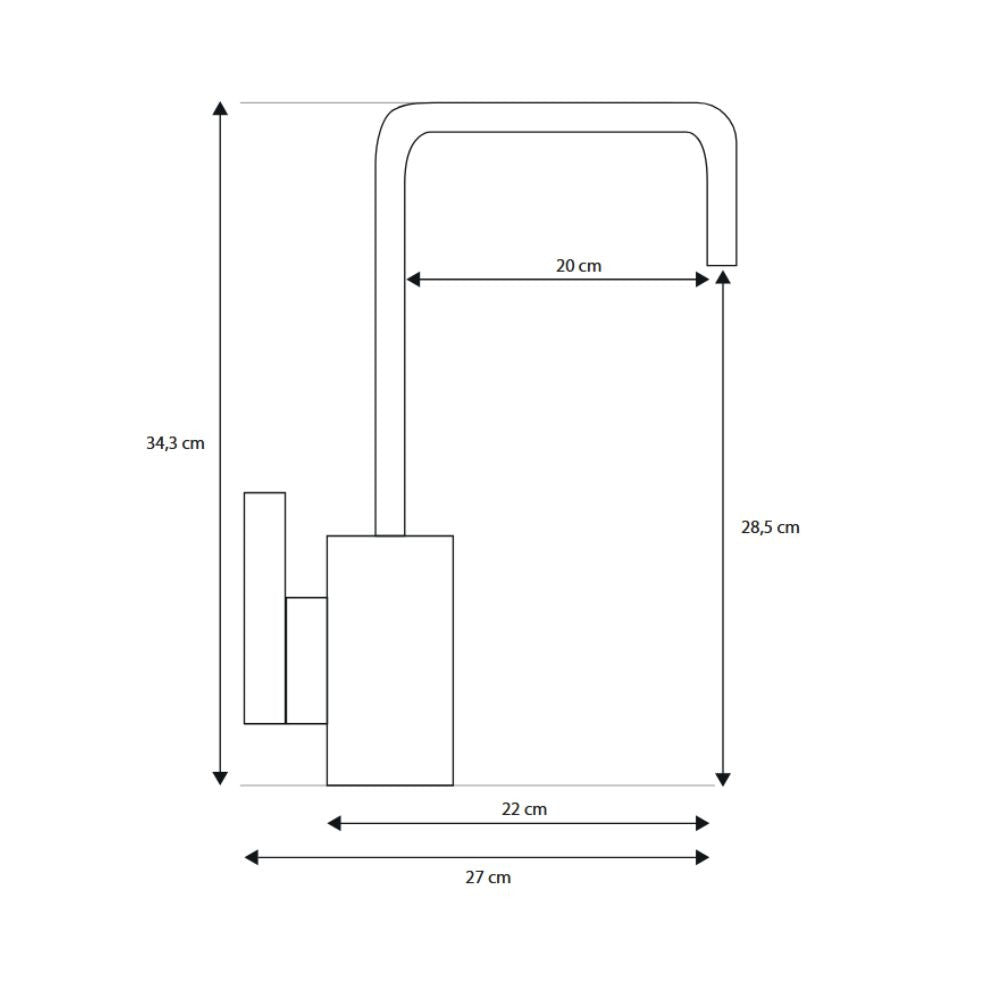 Miscelatore cromo Malaga