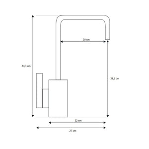 Miscelatore cromo Malaga
