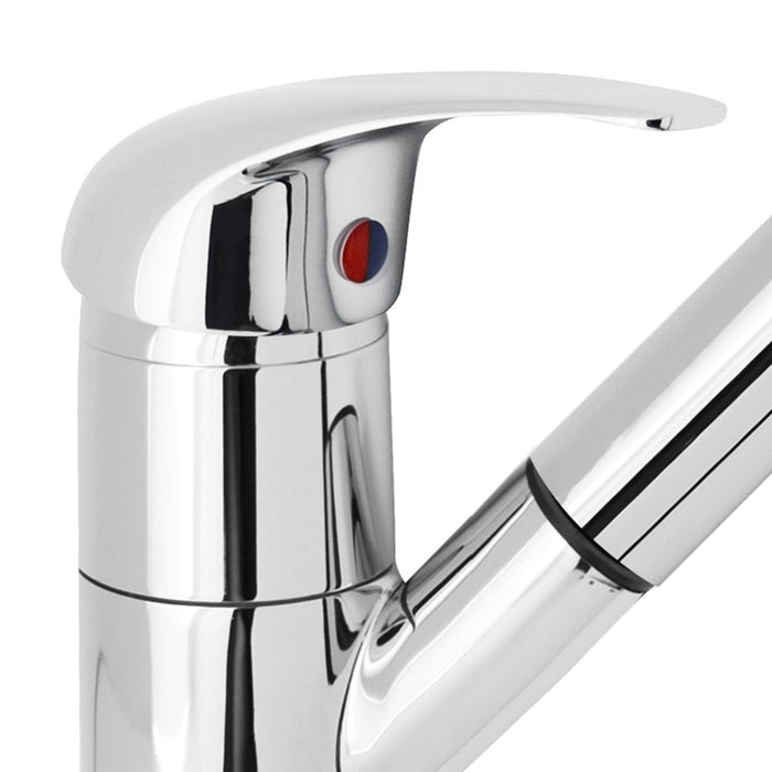 Miscelatore cucina con doccia estraibile cromo per lavello o lavanderia