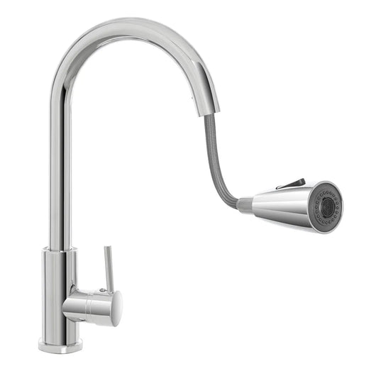 Miscelatore cucina cromato in acciaio inox con doccetta estraibile