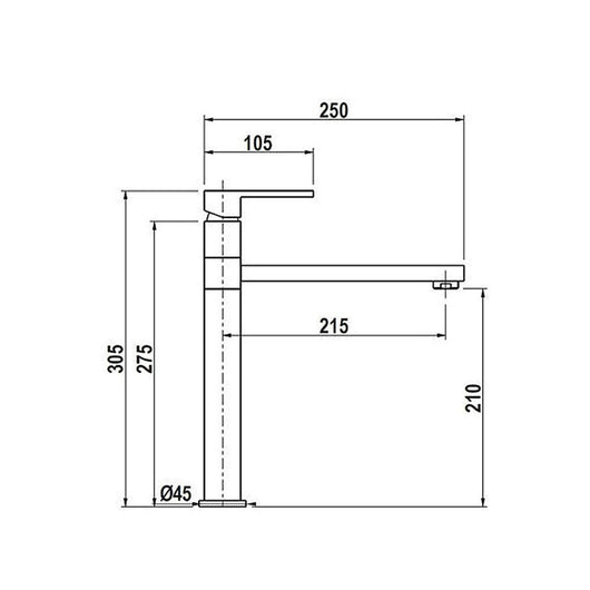 Miscelatore cucina inox Egeo