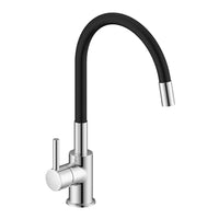 Miscelatore cucina lavello e lavanderia nero canna alta orientabile snodata Snake