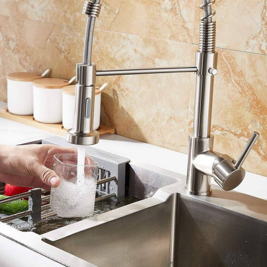 Miscelatore da cucina Anaconda con doccetta estraibile a molla cromato