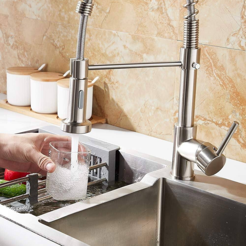 Miscelatore da cucina Anaconda con doccetta estraibile a molla cromato