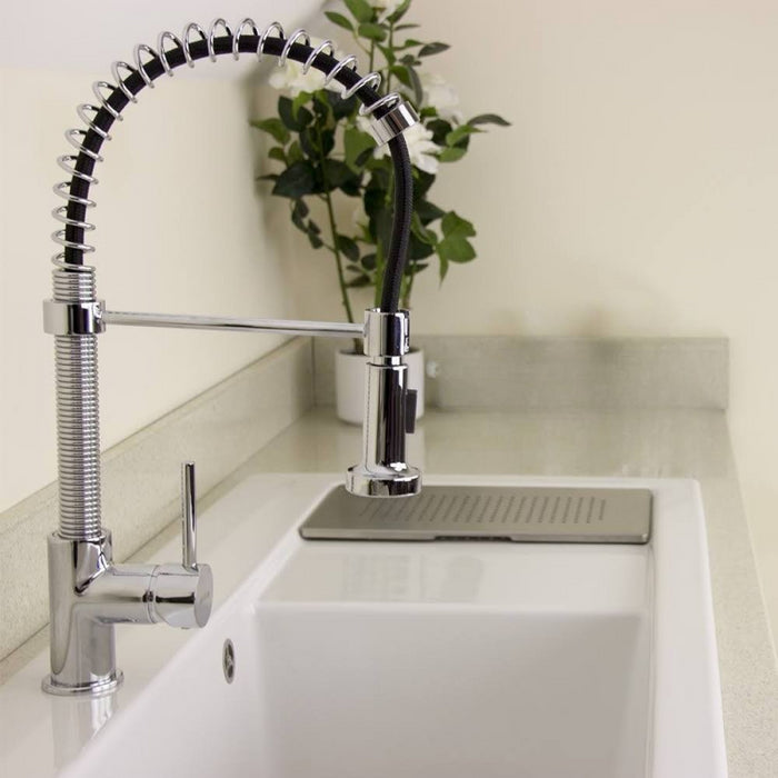 Miscelatore da cucina Anaconda con doccetta estraibile a molla cromato